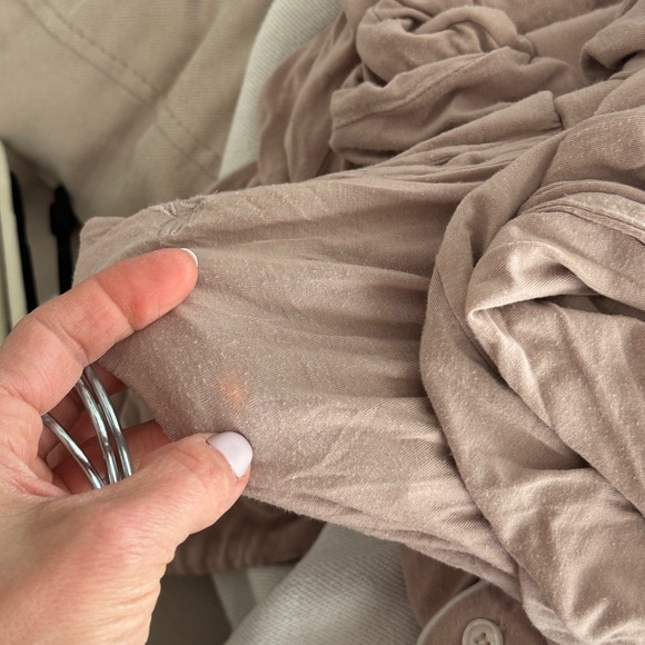 Cozy Earth Bamboo Pajamas set Stretch Knit Long Sleeve Top pants blush button - Picture 11 of 11